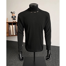 秋冬宽松休闲德绒长袖T恤打底衫XZ808B-WH109-特P21，男装T恤，星座808B