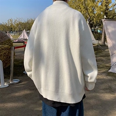 美式街头设计感圆领毛衣男慵懒风休闲针织衫M1603P55，男装针织衫/毛衣，星座1116-2