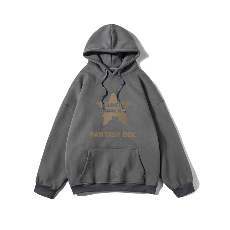白底23新款秋季时尚百搭字母印花复古宽松套头卫衣W373P40控58,男装卫衣,电商A247-1
