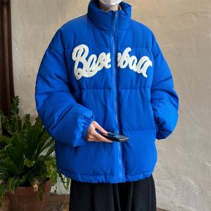 ！2023冬季新款男士毛巾绣立领棉衣情侣加厚棉服MYTC157特P95图片