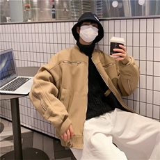 美式夹克男高街帅气拉链口袋棒球服2024秋冬新款ins外套J99-P65，男装夹克，星座1109-3