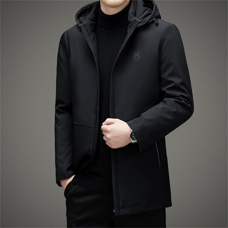 BAMJ-8903钱塘2020-2中年男士冬季厚款商务休闲连帽羽绒服P200图片