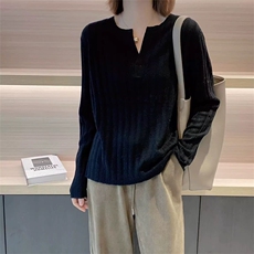 2025年秋季常规通勤时尚百搭通勤简约长袖，女装针织衫/毛衣，泰沅羊绒