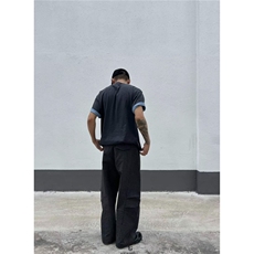 大葱复古格纹老钱风休闲裤男女夏季顺抗皱宽松通勤休闲弯刀长裤，女装休闲裤，星座1210-1