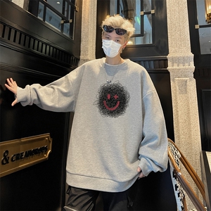 华夫格！华夫格上衣男圆领华夫格卫衣男大码长袖t恤男HY213-特P23图片
