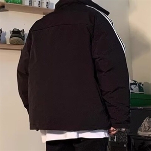 美式复古运动立领棉袄男女款冬季棉服防寒服潮牌情侣外套棉衣图片