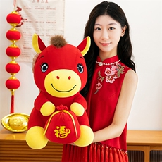 2026马年吉祥物公仔马到成功玩偶生肖马毛绒玩具公司年会礼品现货