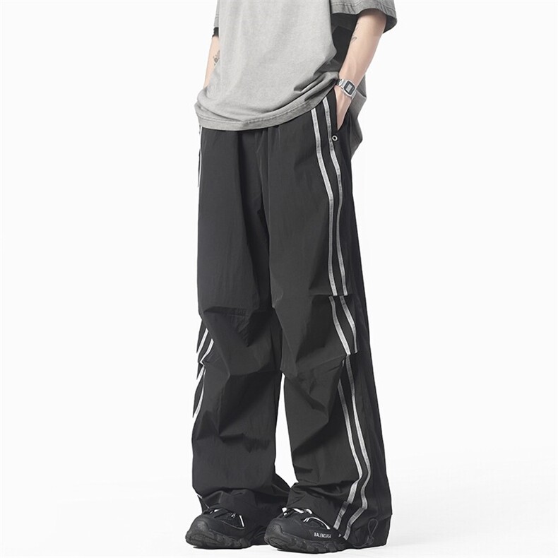 百搭速干冲锋裤降落伞兵裤休闲裤男高街长裤子G6630/P45控68，男装休闲裤，电商D202