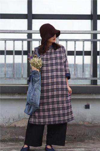 棉麻夹棉盘扣棉衣，女装棉衣/棉服，蓝院