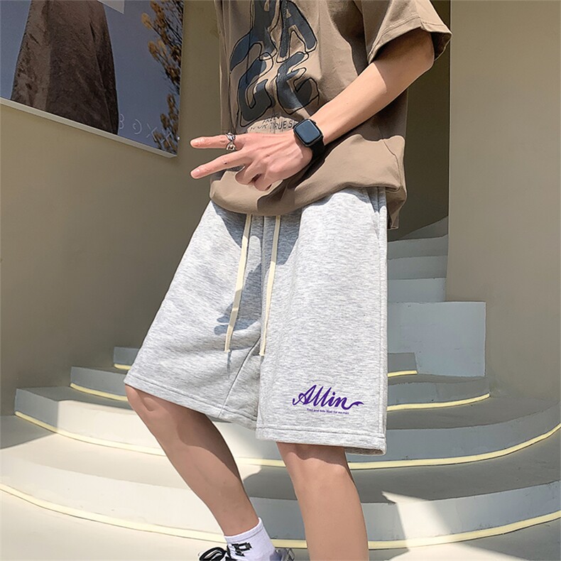 新款抖音直播得物品质运动男中裤五分短裤K0512P28控39,男装牛仔裤,电商C408-1(原B339-1)
