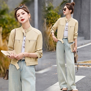 2026春季新款机车服短款皮衣外套图片