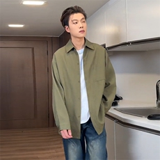 现货早春季新款条纹长袖上衣衬衫外套男女同款潮CS001-特P38，男装衬衫，电商A178