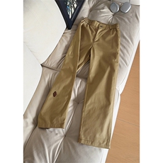 秋季原版全棉百搭字母皮标系扣大码直筒长裤男K5682-特P45控88，男装休闲裤，电商A001
