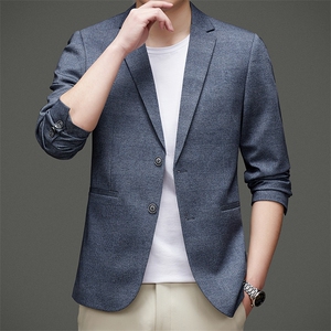 DJ2297钱塘2020-3秋冬季新款时尚休闲简约中年男士西服外套P147图片