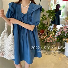 夏季娃娃连衣裙，女装连衣裙，6·9衣社