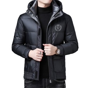 冬季新款中年鹅绒羽绒服爸爸装加厚棉衣男装外套ZS20LD8031-P345图片