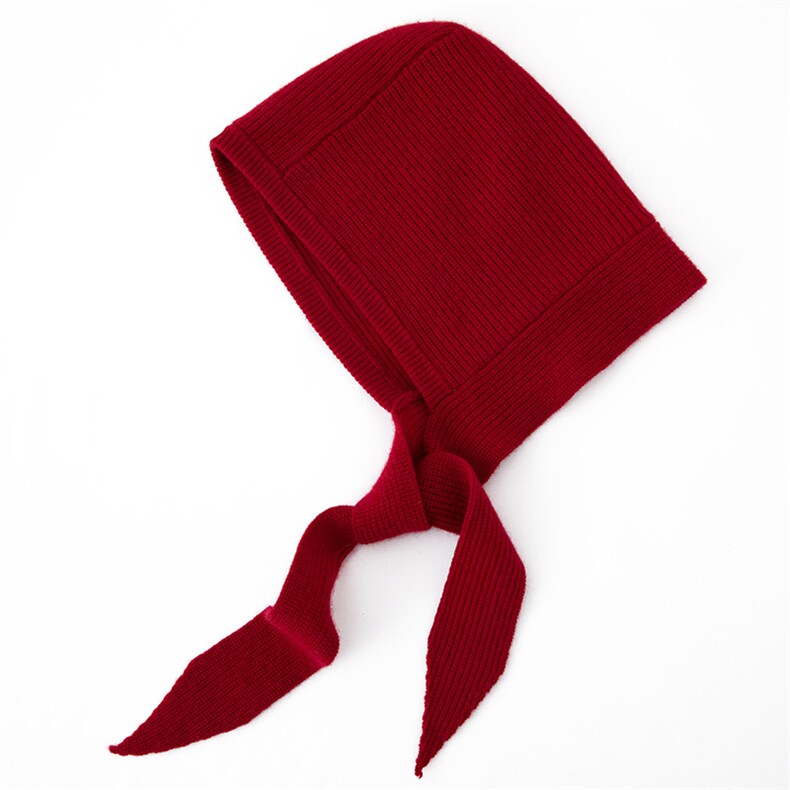 女生毛线帽显脸小保暖帽子冬季大头围羊绒针织帽，帽子，戎咖羊绒