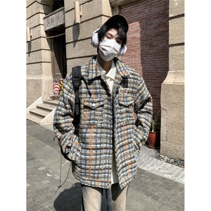 春秋美式复古外套男女宽松休闲小香风夹克上衣JK8035-P54图片