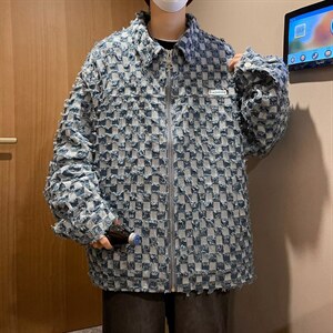 男秋季外套潮牌街头拉链毛边流苏夹克J3709P75图片