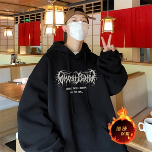 直播品质500克重磅秋冬美式加绒加厚卫衣外套H1379常规P35加绒P40图片
