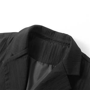 得物二开 复古高级感西服外套男秋季潮流小众休闲衬衫JK1248-P70图片