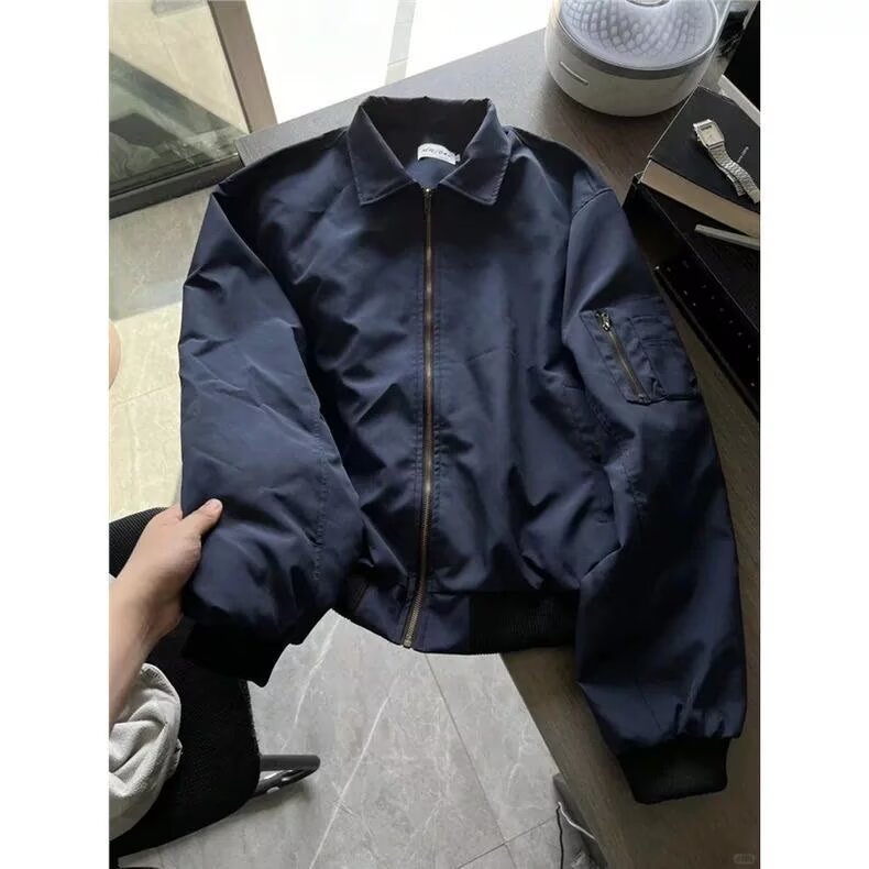 美式bomber飞行夹克男女春秋冬加棉cleanfit外套短款工装棒球服,男装夹克,星座601-1