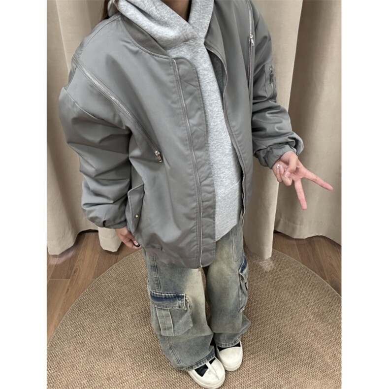 现货灰色三防面料夹棉棉服拉链多功能棉衣潮男JMF33-特p,男装棉衣,星座910A