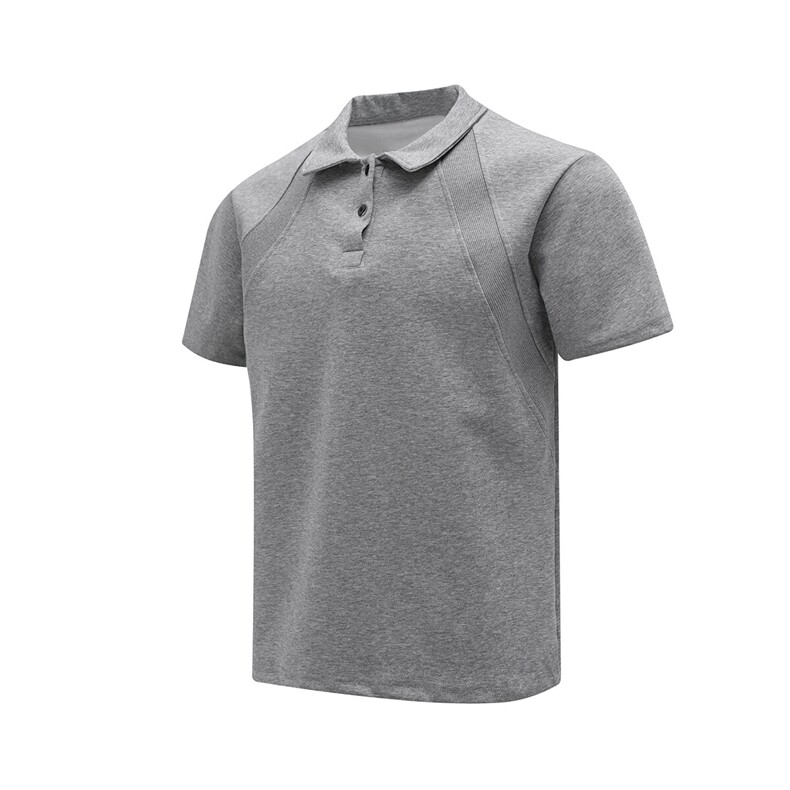 夏季新款港风日系拼接设计感两粒扣POLO衫男 XZ213-TX08-P35控58图片