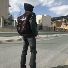WT103-P74秋季新款宽松休闲棒球领拉链夹克廓形百搭复古工装，男装夹克，电商B323A