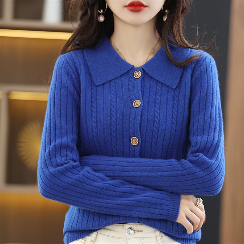 针织羊毛开衫女短款秋季2024年新款潮洋气小个子,女装羊毛衫,斯尔特羊绒