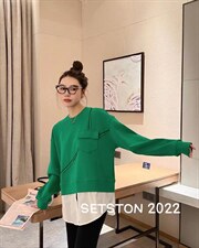 拼接卫衣，女装卫衣/绒衫，雪蘭桐(6F)