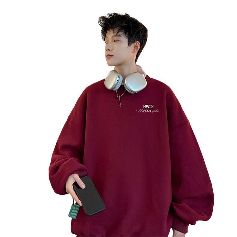 ！圆领卫衣男长袖T恤男WY142-P28加绒款（JR）-P33控价：49,男装卫衣,电商B367