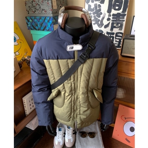 【现货】拼接贴标棉服 自制图片