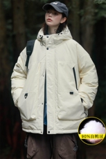 冬上新加绒加厚羽绒服中性时尚冲锋衣外套男女8301-P220控价318，男装羽绒服，电商A441-1