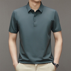 夏季新款男士翻领短袖t恤中年有领男上衣服休闲POLO衫HM23133-P67，男装Polo衫，星座1105-3