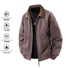 夹克男款解构弯刀短款外套廓形翻领棒球服JK02557-P70，男装夹克，星座308B-2