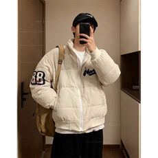 复古灯芯绒冬季刺绣立领棉服男女宽松面包服情侣外套M8055，男装棉衣，星座1116A（原606A-3）