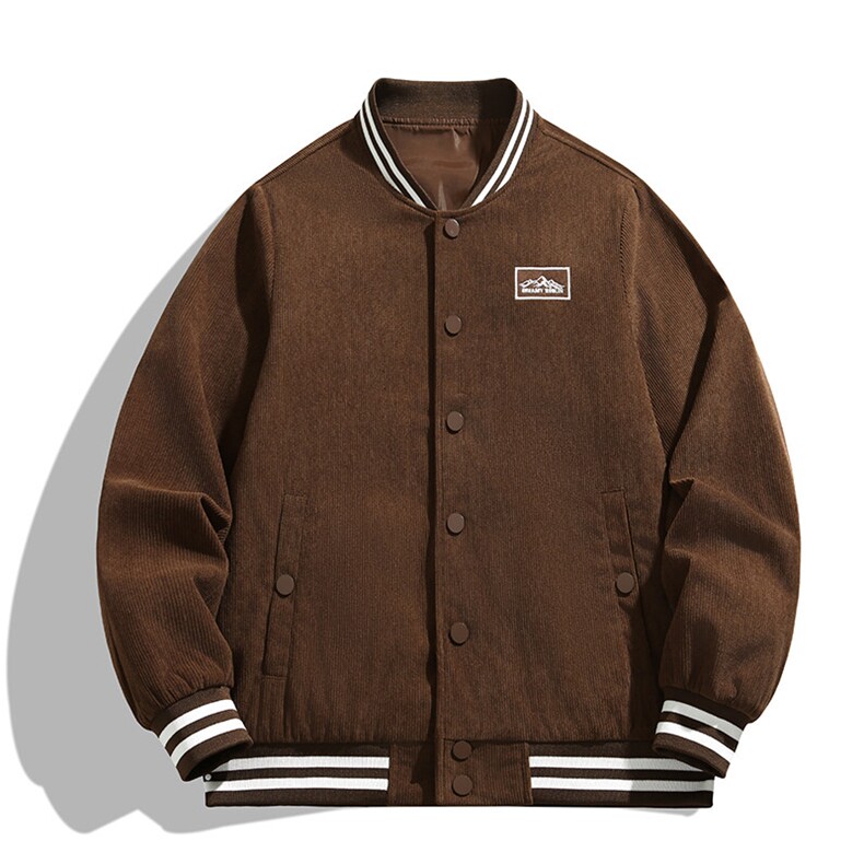 复古日系潮牌棒球服春秋季新款刺绣灯芯绒夹克外套男青年JK85-P50,男装夹克,星座1403A