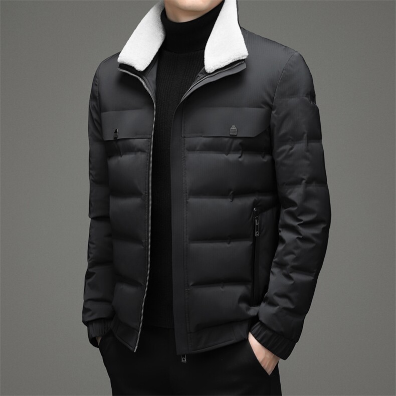 BZL2167钱塘2020-2秋冬中年男士立翻领保暖羽绒服外套货稳P240,男装羽绒服,钱塘207-2