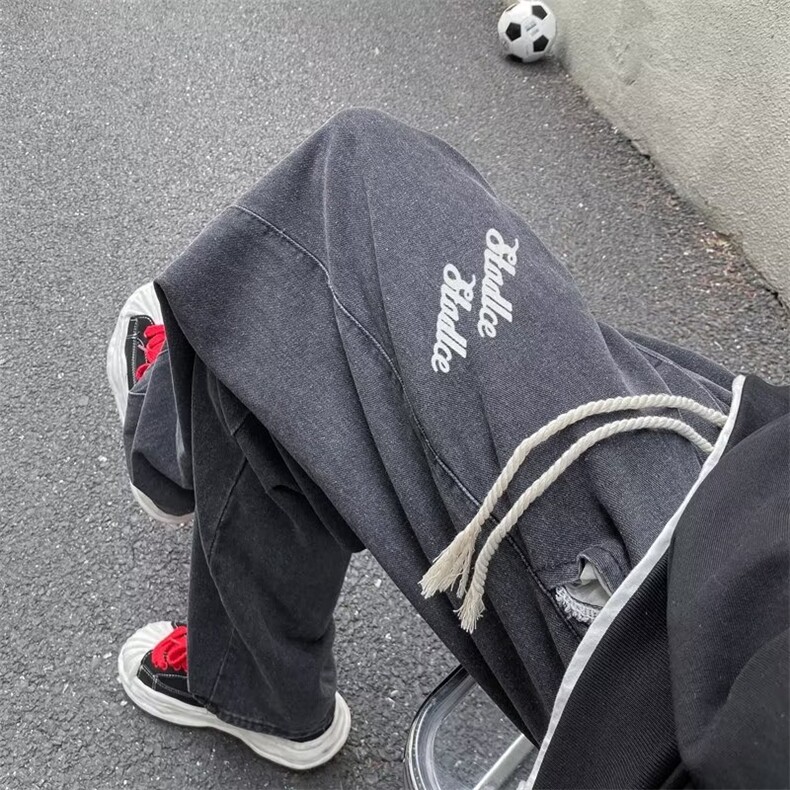 美式牛仔裤男春秋新款休闲直筒裤XK8007P40,男装牛仔裤,星座1116-2