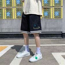 ！2023夏季新款男士冰丝短裤宽松直筒五分裤DK506图片