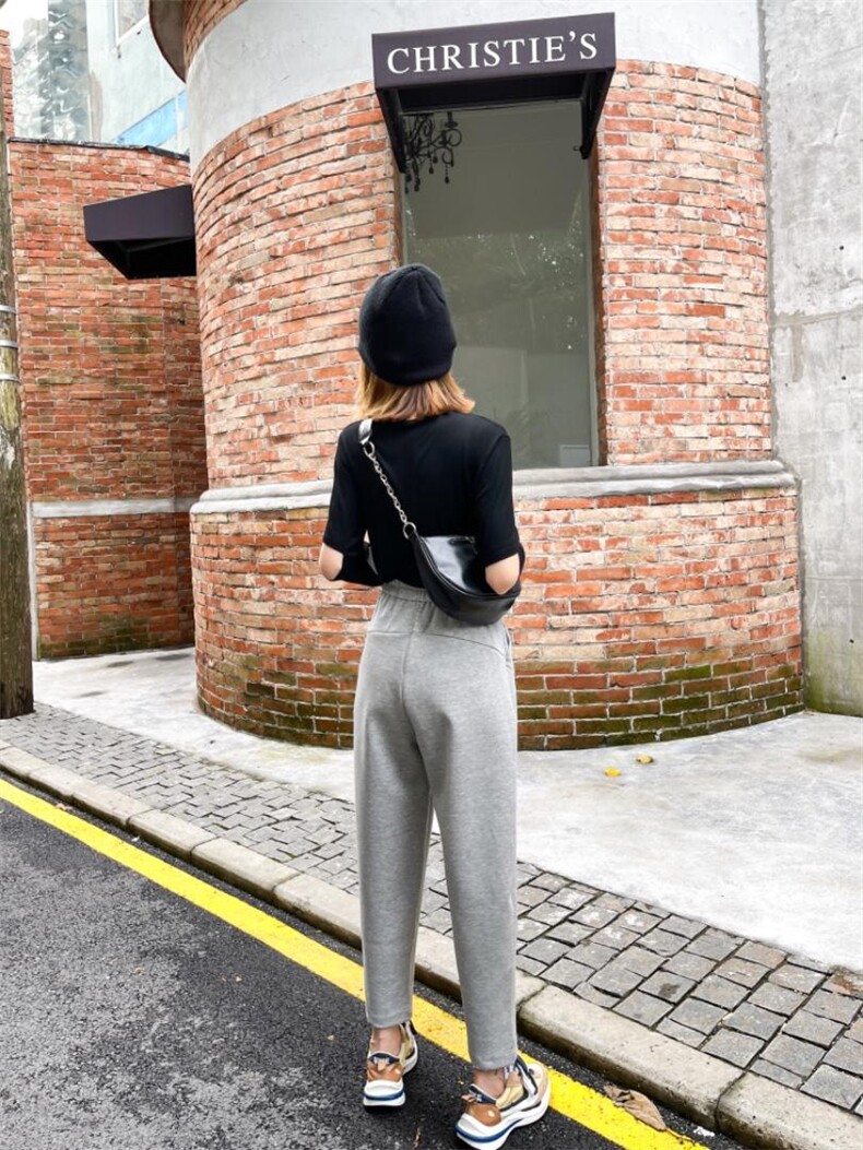 空气层卫裤秋季，女装休闲裤，LC裤子