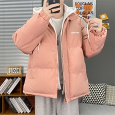大货到仓！2022港风情侣棉衣男女假两件连帽棉服WT08，男装棉衣，星座1508-3