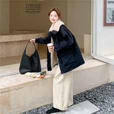 新款冬季加厚加毛休闲外套2C098-9065P245K368，女装派克服，2C098