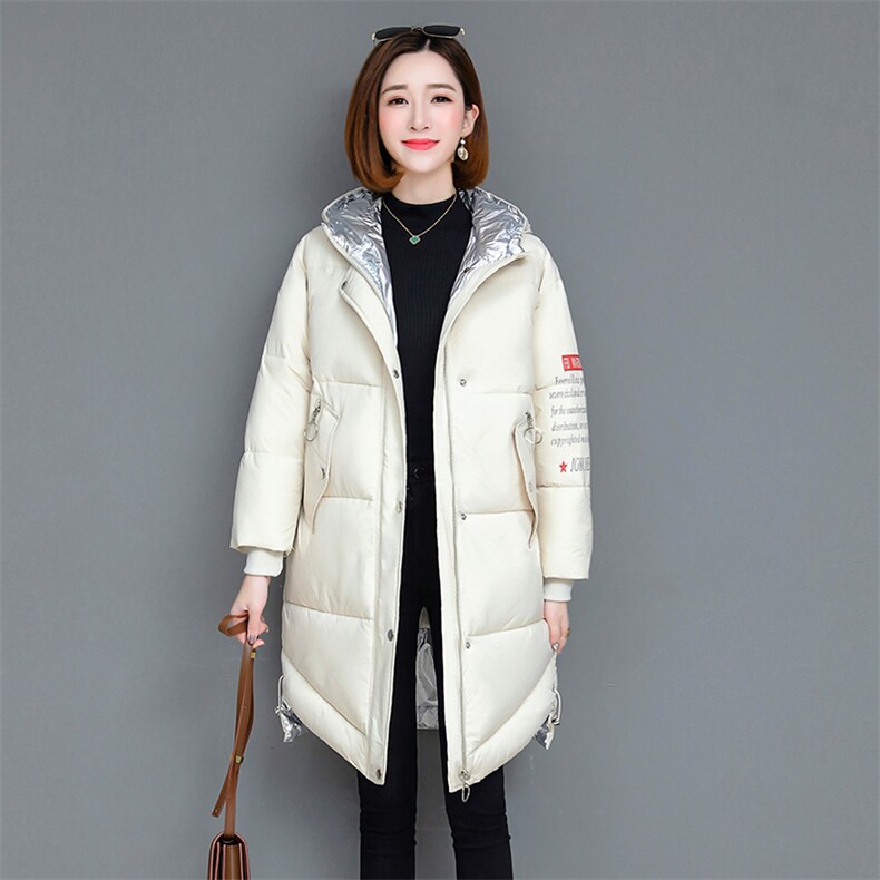 棉衣/棉服拉链2020年冬季长袖中长款时尚常规保暖舒适,女装棉衣/棉服,独衣靓