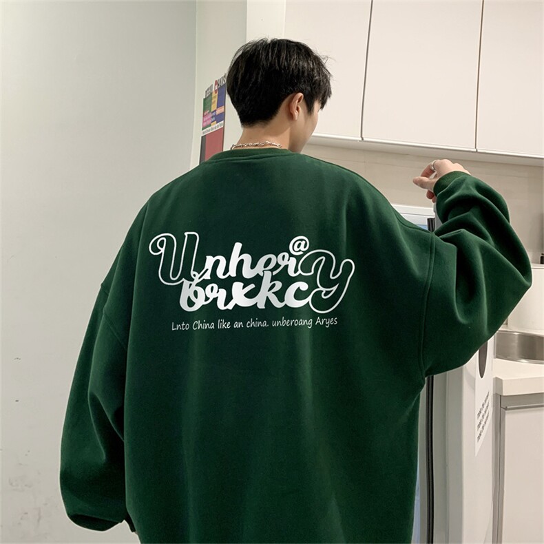 24秋季新款320G华棉圆领卫衣面布棉WH3241-P35控58,男装卫衣,电商B370
