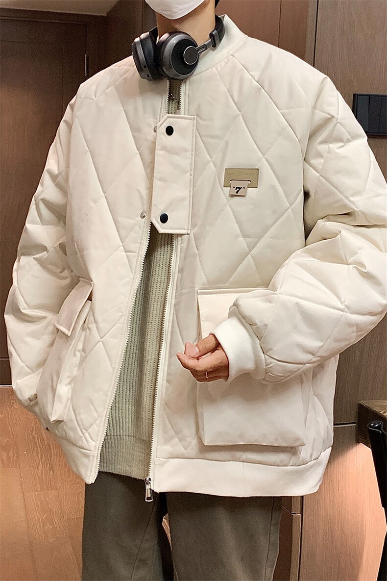 冬季2025新款港风男棉衣棉服青少年情侣装冬装男女外套S273-P118,男装棉衣,电商A233-1