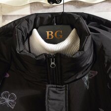 白砖墙反光炫彩蝴蝶印花连帽棉服男冬季棉外套A090-MY76P125限158，男装棉衣，电商A089-1