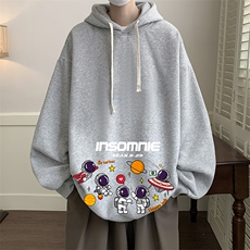 连帽卫衣男大码运动服帽衫外套WY2228-P35加绒款-P40，男装卫衣，电商A040