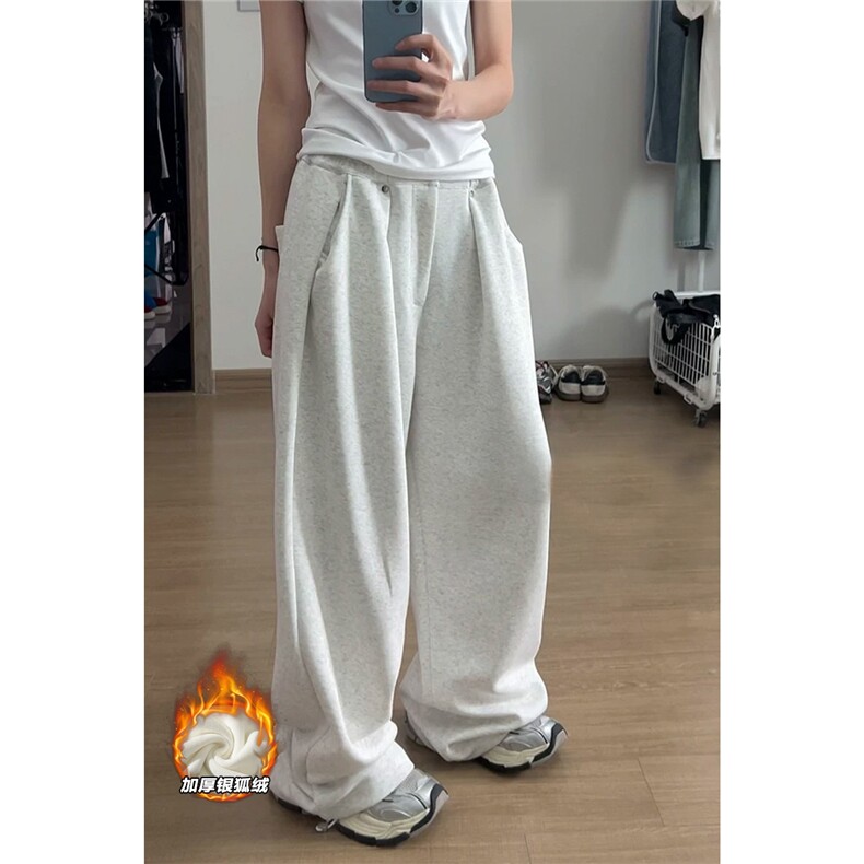 网图慎用重磅400g华棉保暖银狐绒休闲裤男K24039J加绒-特P50控98,男装棉衣,电商A001-1